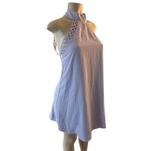 NWT S Lulus Lulu's Any Sway, Shape, Or Form Lavender Purple Lace Halter Dress
